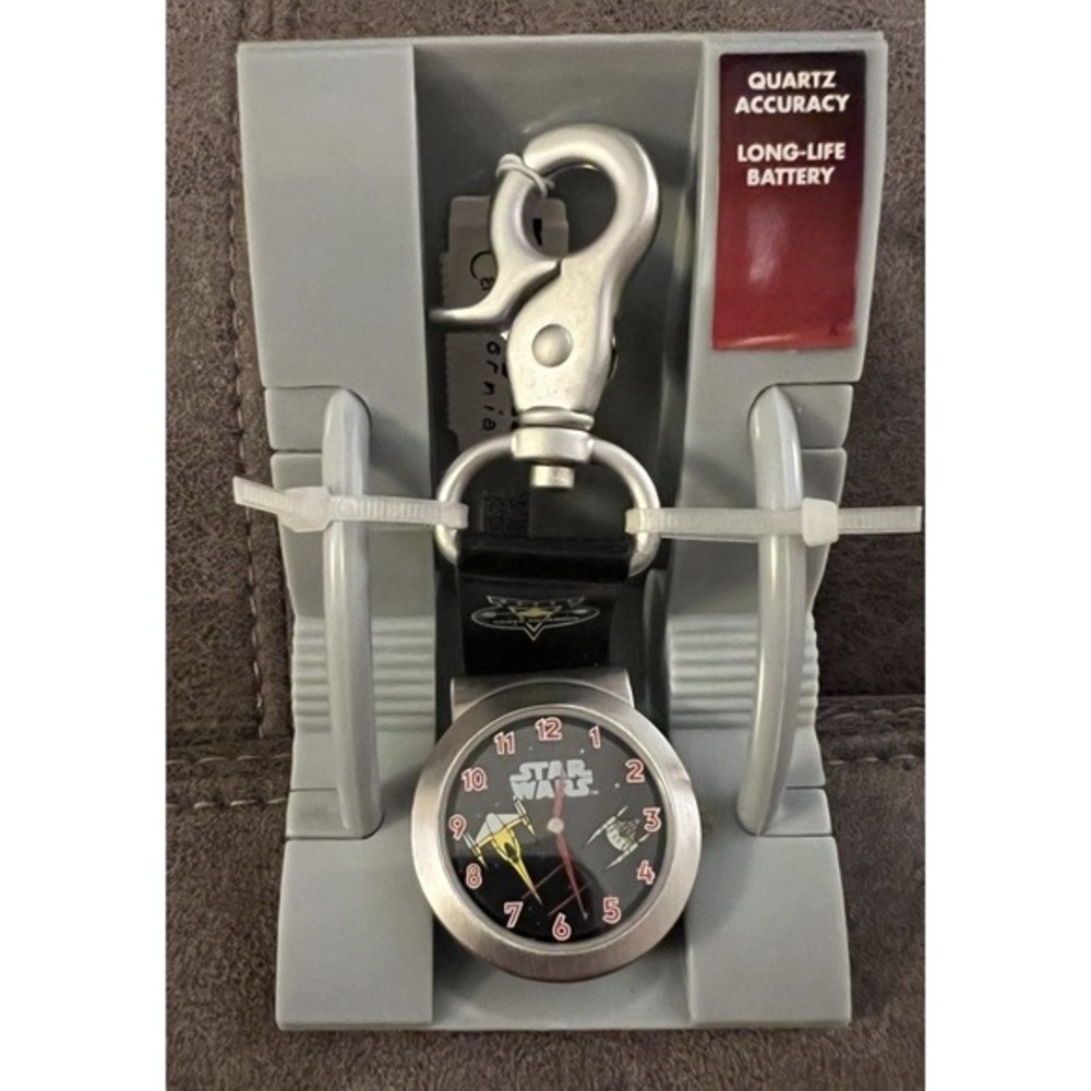 New NELSONIC STAR WARS‎ EPISODE 1 Space Battle QUARTZ rotate disk POCKET WATCH